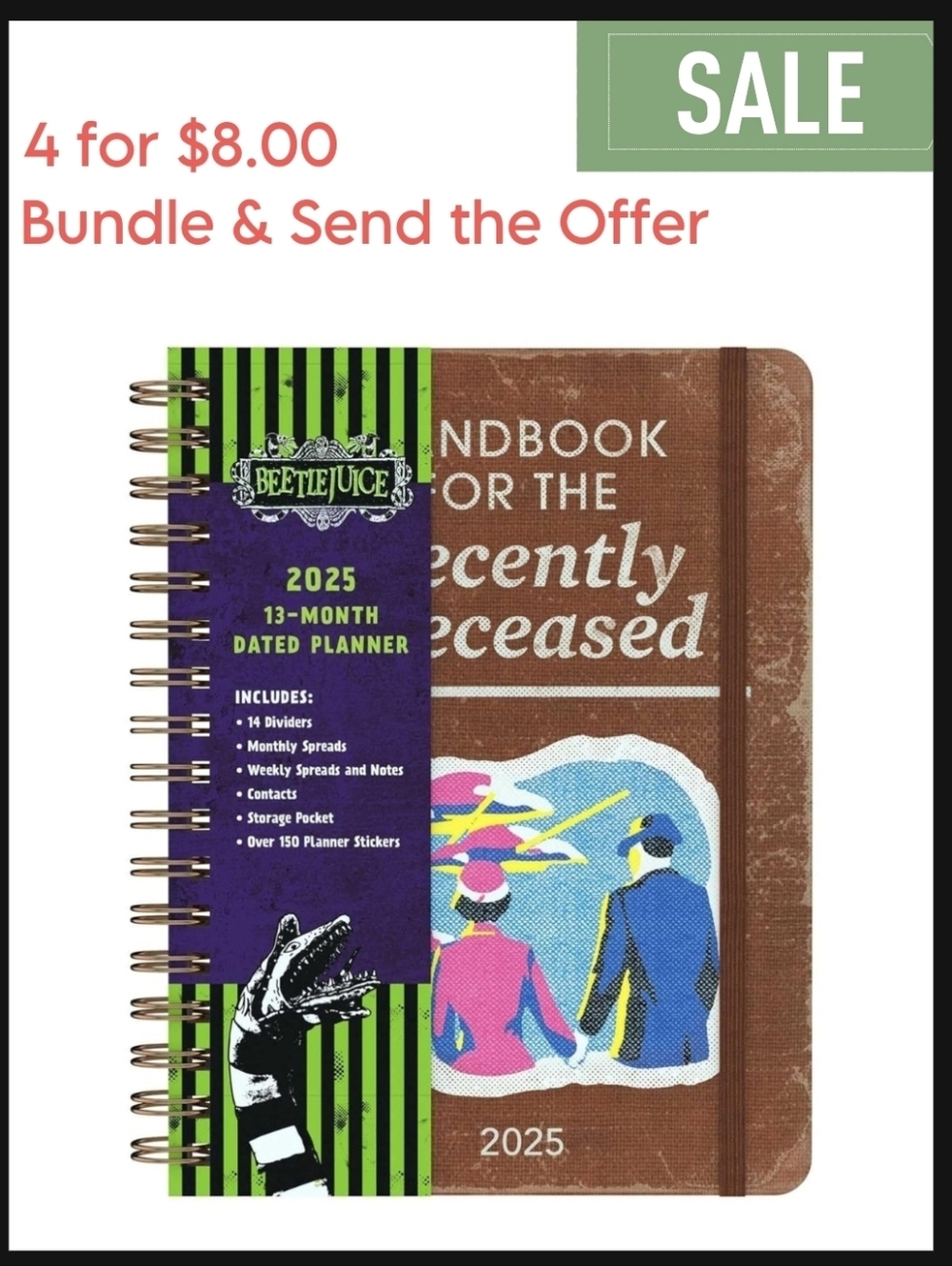 Beetlejuice 2025 Planner NEW Creative